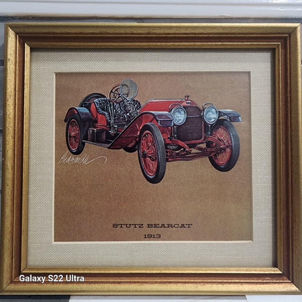 Old Car Print, 1913 Stutz Bearcat By Jerome D. Biederman